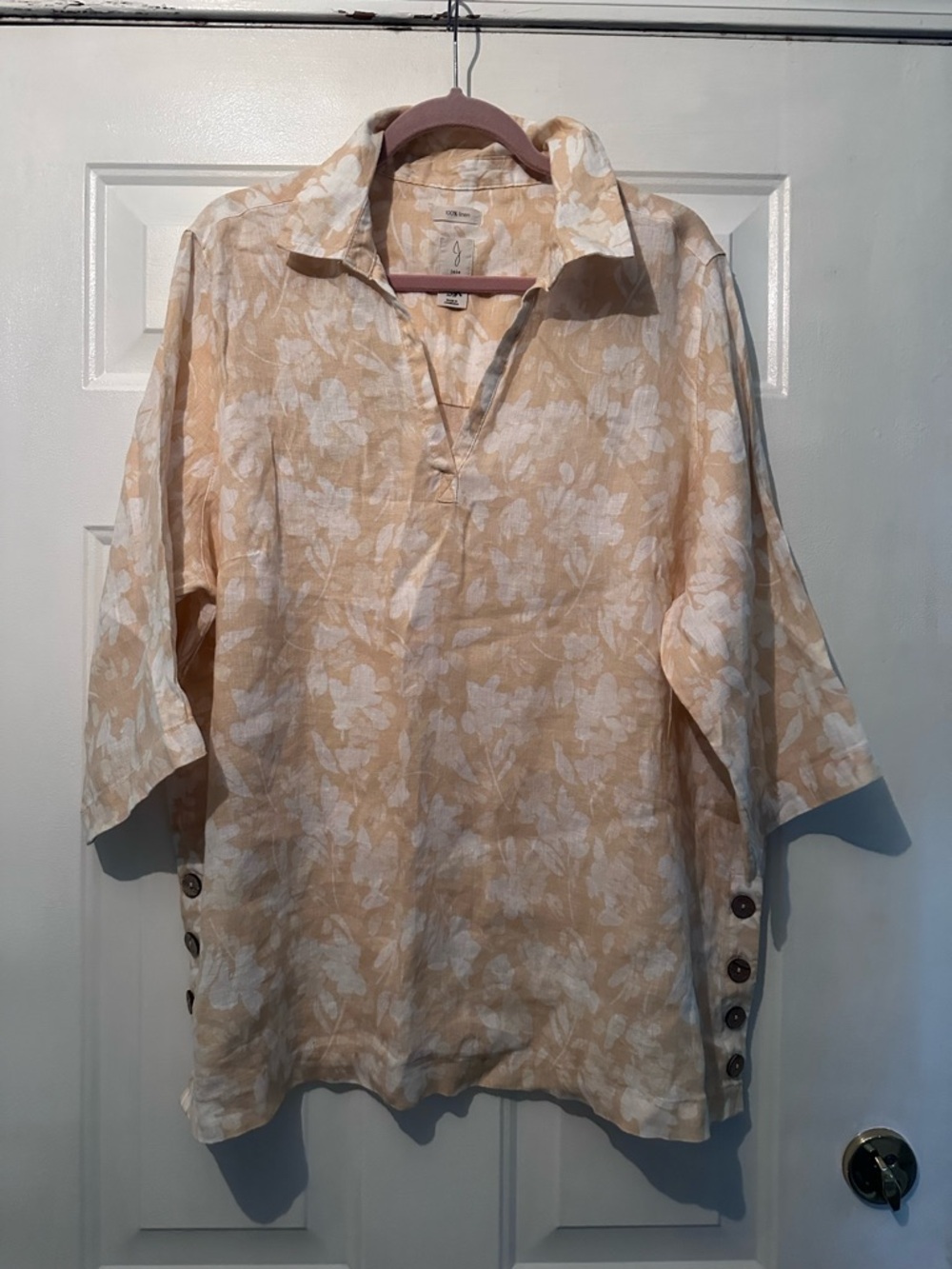 JOIE yellow and white floral blouse NWT 1X